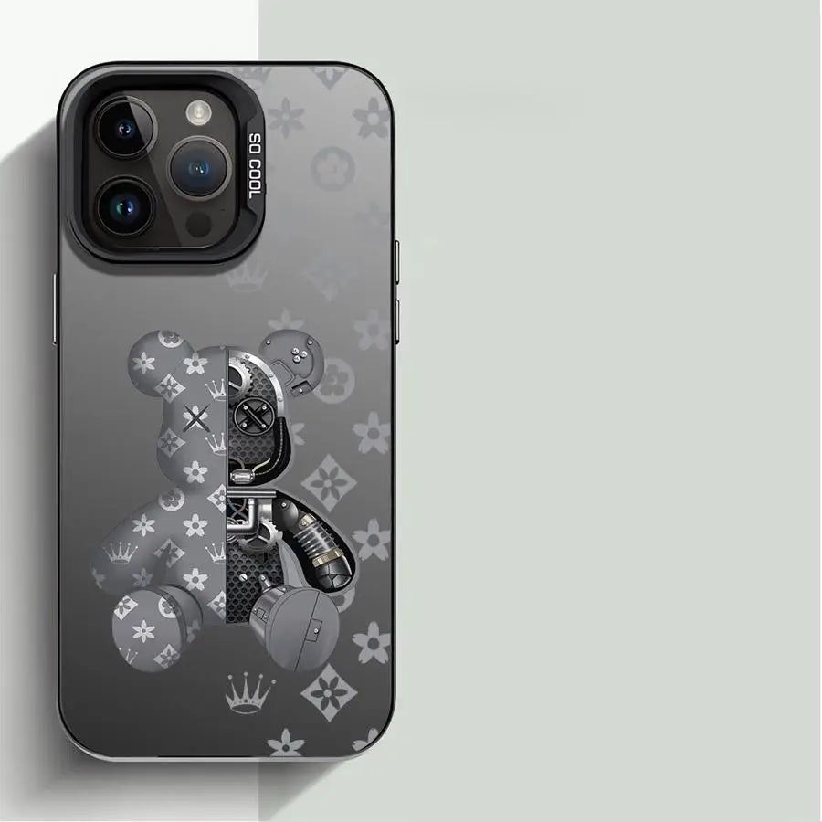 Fashion Cute R-Robert Bear Phone Case For iPhone