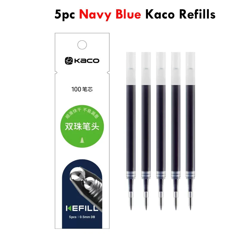 Juegos de bolígrafos de gel KACO, útiles escolares y de oficina para niños, de 0,5 mm de alta capacidad, con forma de corazón o signo del zodiaco, artículos de escritura, regalos de amor, artículos bonitos.