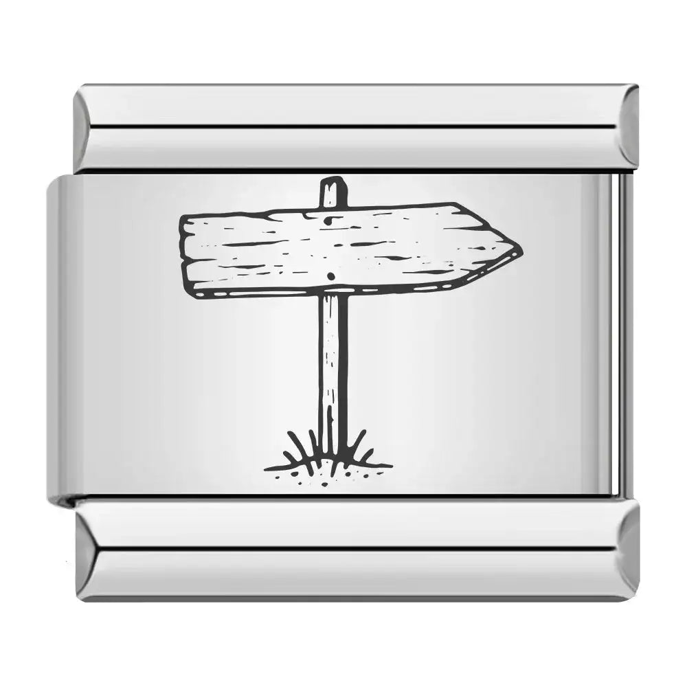 Italian Pendant Charm Bracelet DIY Modular Stainless Steel 9mm Sunrise Weather Vane Compass drift bottle Outdoor Adventure Gift - Lootquake