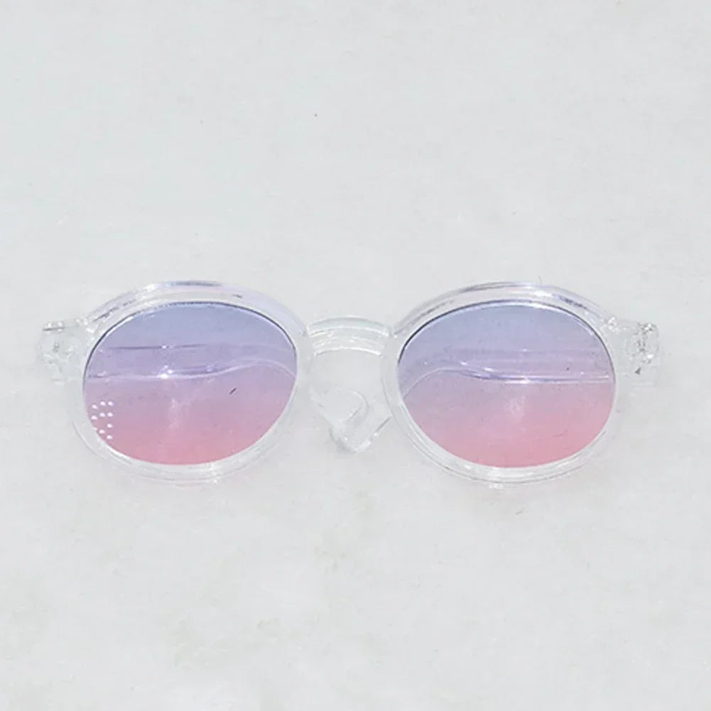 Lunettes en plastique transparentes Labubu de 6,5 cm pour poupées BJD 1/8, 1/6, 1/3 et 1/4, pour Labubu MSD SD Plush et EXO Doll