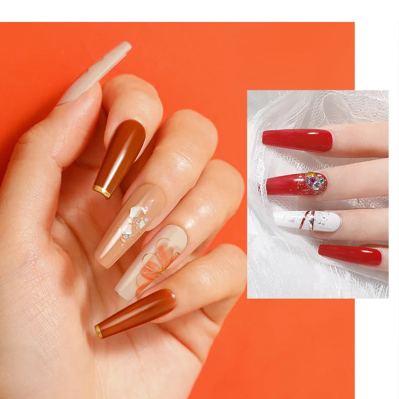 Esmalte de uñas en gel ROSALIND, lámpara para manicura artística con base mate y capa superior, esmalte semipermanente Gellak.