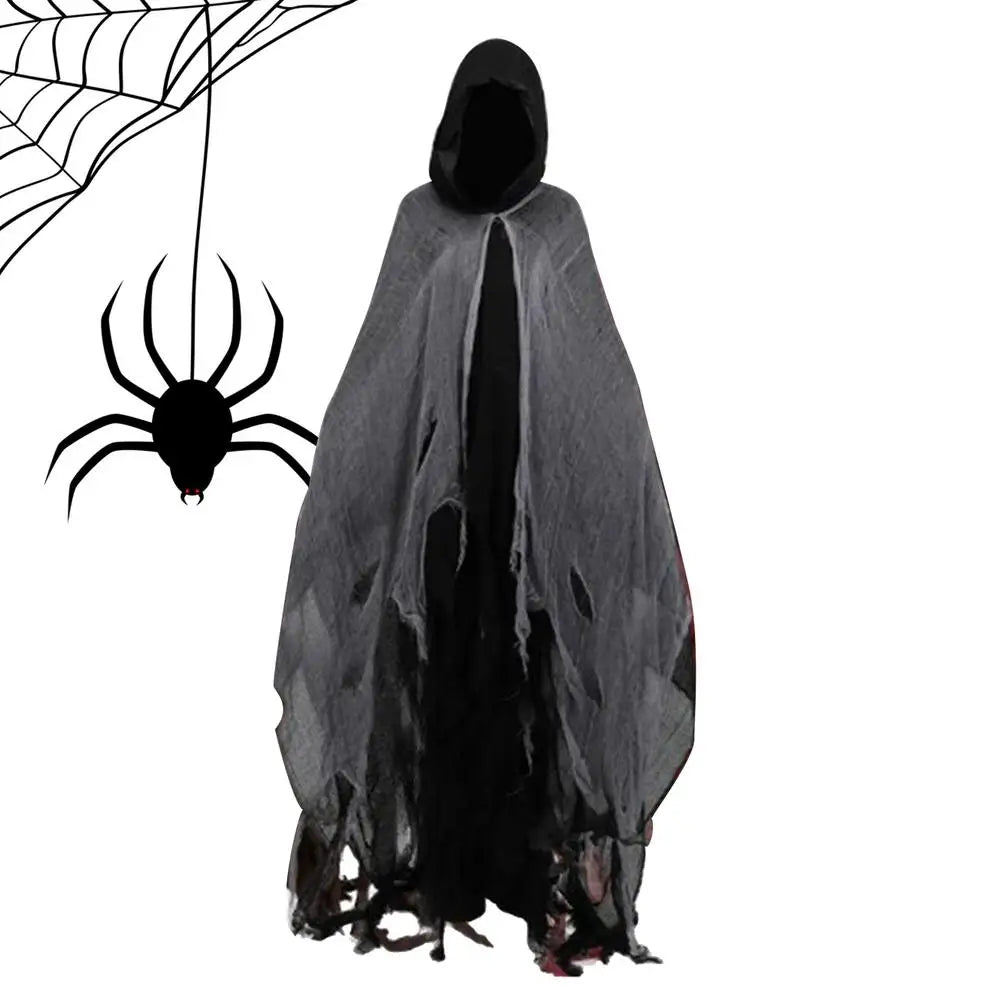 Halloween Cape Unisex Halloween Ghost Dementors Cosplay Costume Horror Dress Up Cape Halloween Horror Costume Cloaks Props