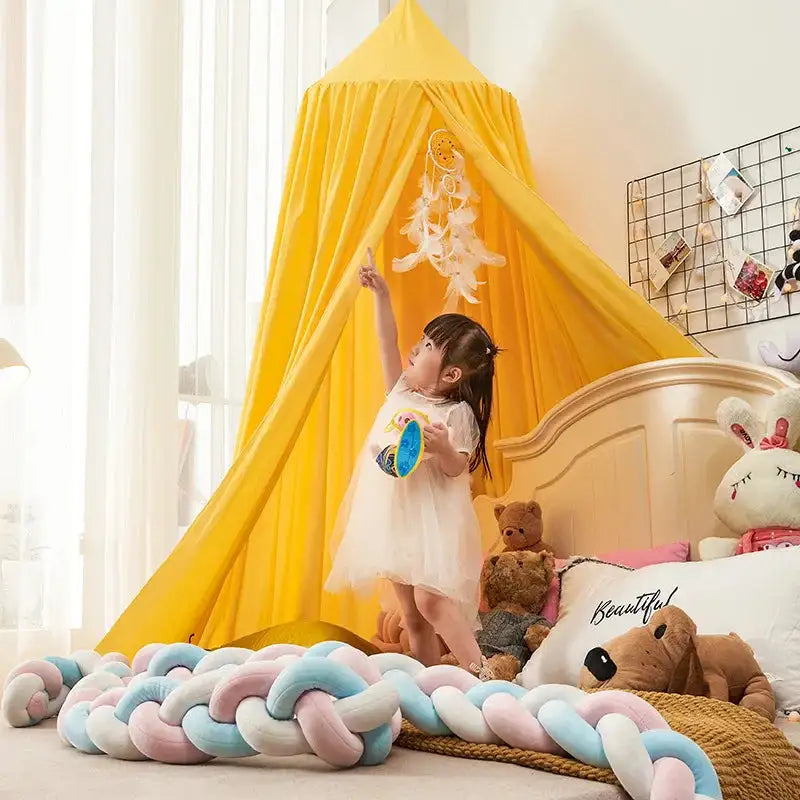 Kids Mosquito Net Baby Crib Curtain Hanging Tent Bed Decor Girl Princess Hanging Bed Canopy Living Corner Play Reading NookDecor - Lootquake