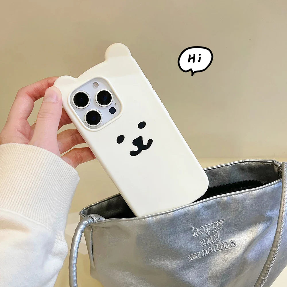 Funda para teléfono con diseño de oso de Nagano de dibujos animados kawaii