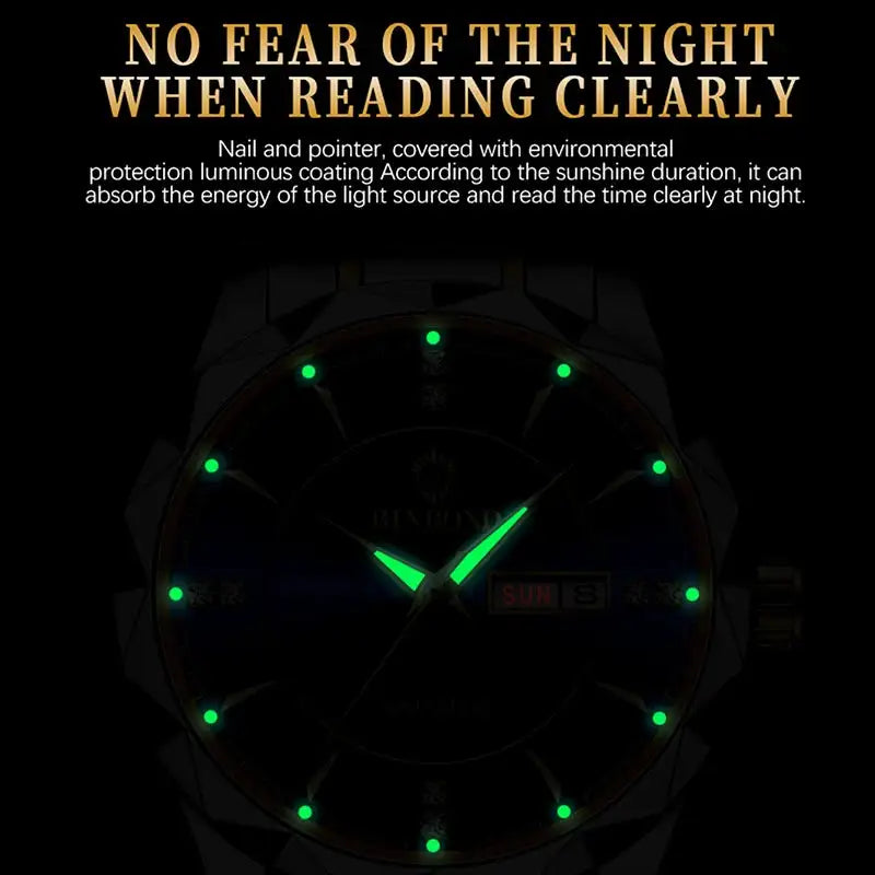 BINBONG Women Watches Luxury Fashion Ladies Quartz Watch Waterproof Luminous Date Stainless Wristwatch Girlfriend Lovers Gift - Lootquake