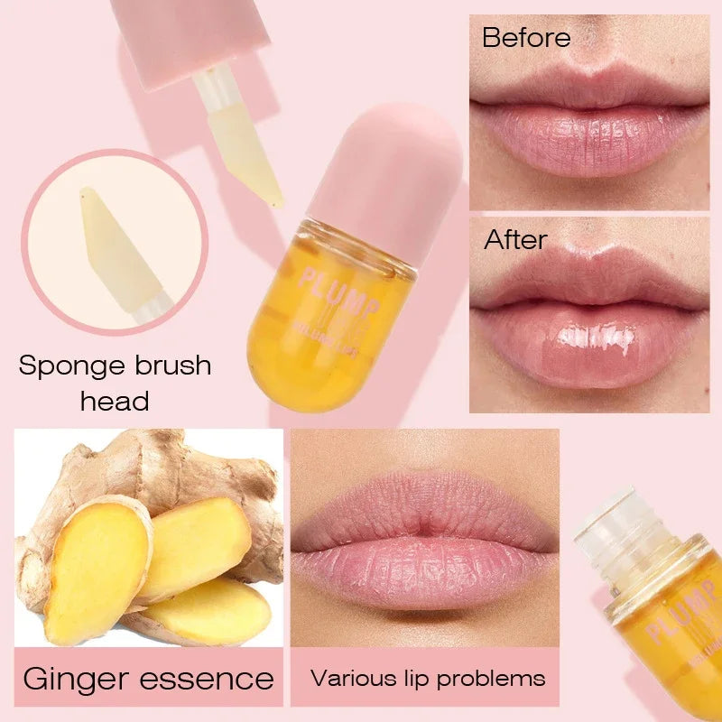 Aceite voluminizador de labios que rellena los labios al instante, aumentando su elasticidad, hidratación duradera, brillo y saturación, belleza, maquillaje, cuidado de labios.