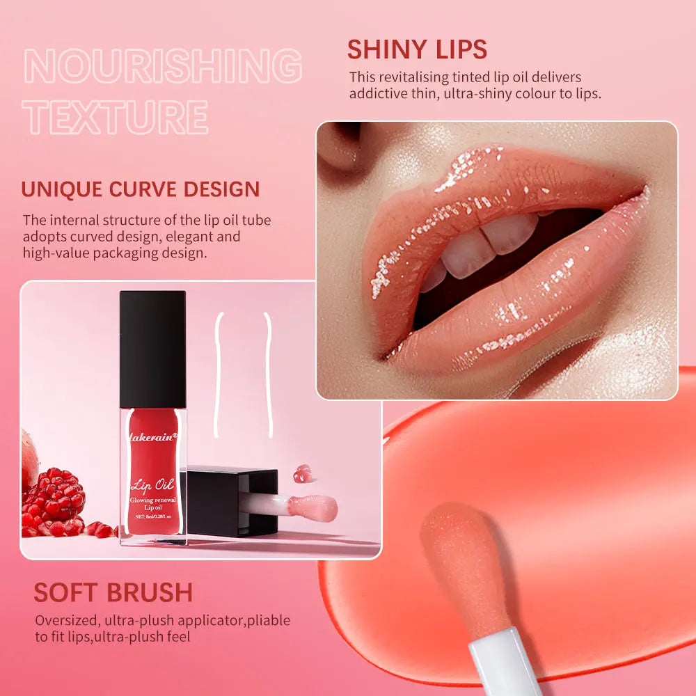 Elf Lip Oil Transparent Ice Velvet Lip Glaze Matte Matte Pigment Lipstick Lip Gloss Student Affordable Makeup 7Colors Lip Oil