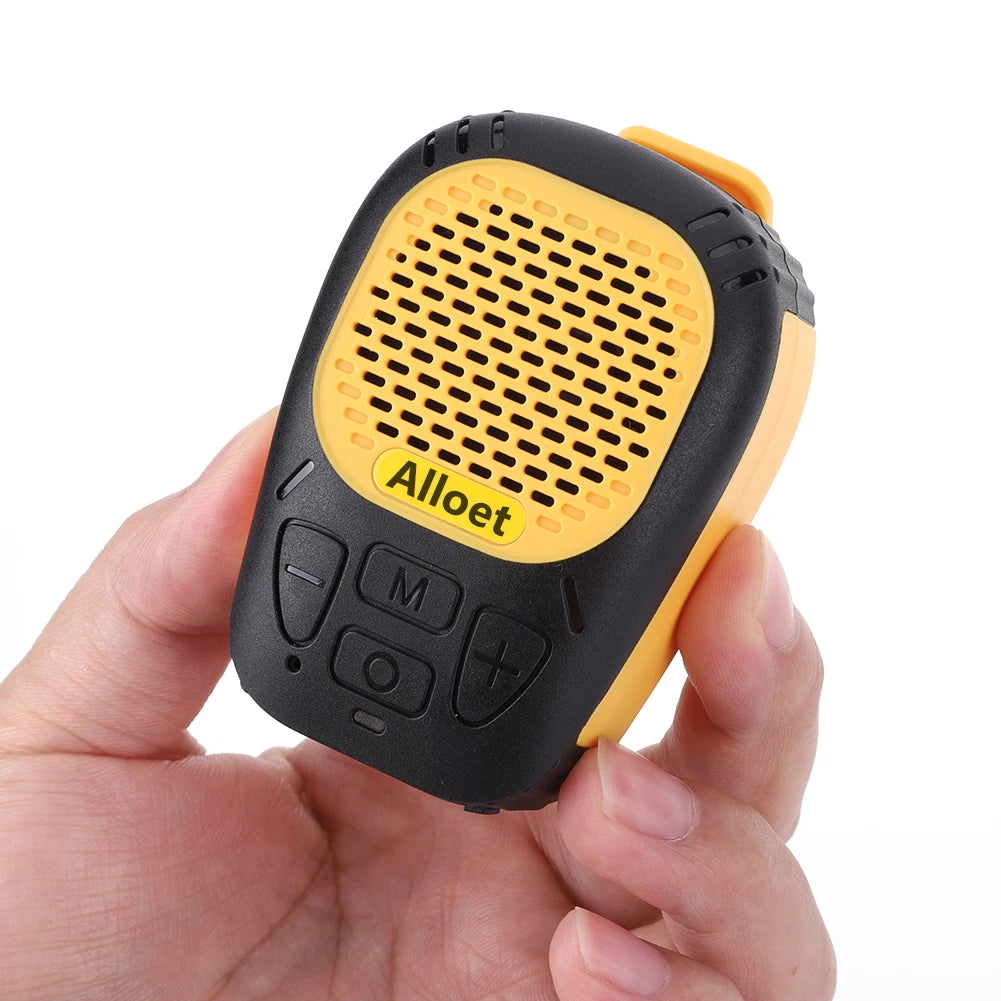 Altavoz Bluetooth portátil, inalámbrico, con clip magnético, resistente al agua, con correa para escuchar música y hacer llamadas con manos libres.