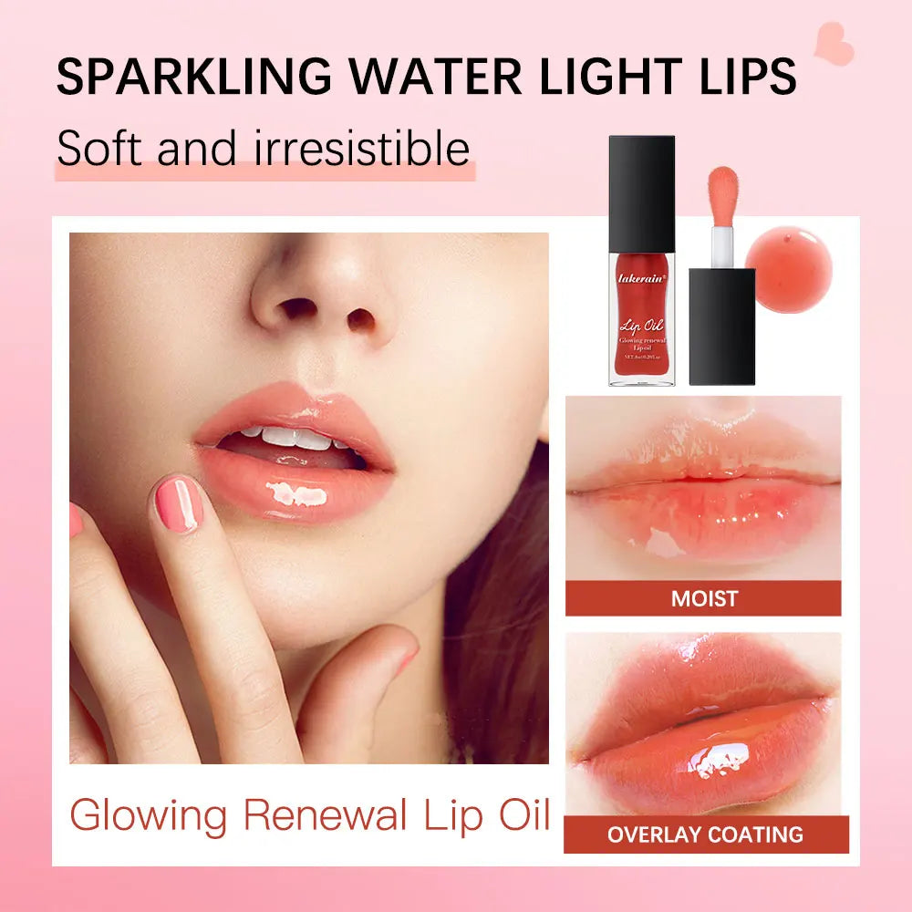 Elf Lip Oil Transparent Ice Velvet Lip Glaze Matte Matte Pigment Lipstick Lip Gloss Student Affordable Makeup 7Colors Lip Oil