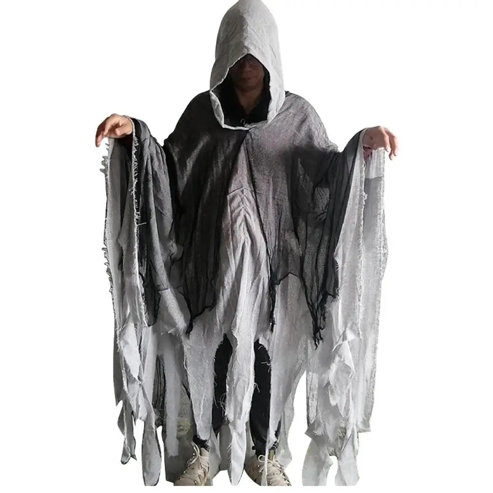 Halloween Cape Unisex Halloween Ghost Dementors Cosplay Costume Horror Dress Up Cape Halloween Horror Costume Cloaks Props