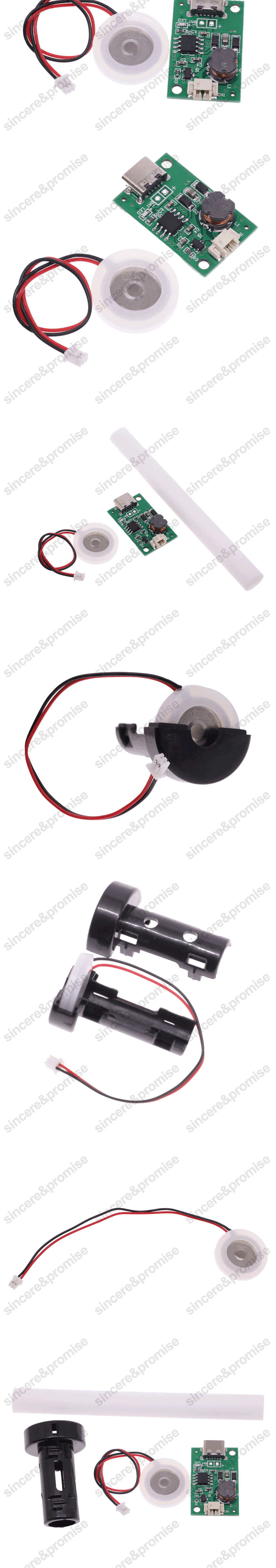 TYPE-C USB Mini Humidifier DIY Kits DC 5V Mist Maker And Driver Circuit Board Fogger Atomization Film Atomizer Sheet Oscillating