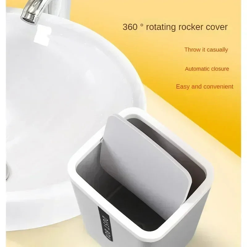 Mini papelera creativa de plástico para escritorio, para el hogar, la mesa, la oficina, artículos diversos