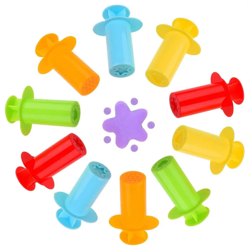 Dough Extruders Plasticine Molds Children DIY Handcraft Toys Accessories Multiple Shapes Model Play Dough Tools Kit Kids Gifts - Lootquake