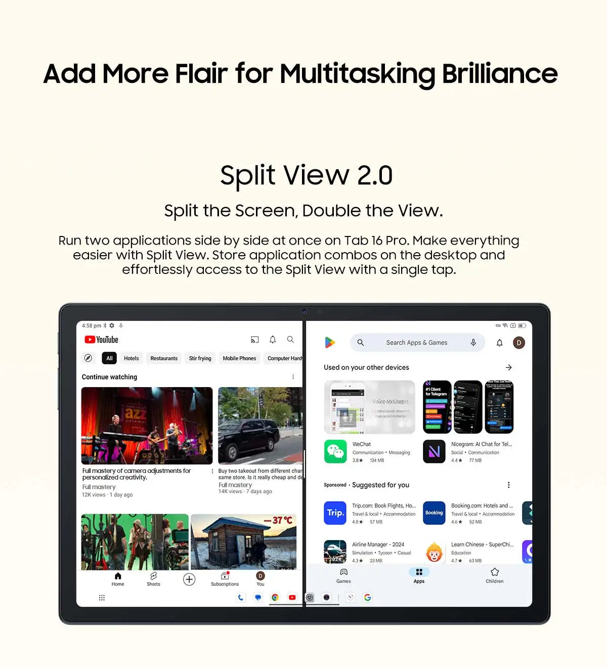 Tablette PC Blackview Tab 16 Pro 11'' FHD+ T616 Octa Core 24 Go (8+16) RAM 256 Go ROM 7700 mAh 4G Tablettes Android 14
