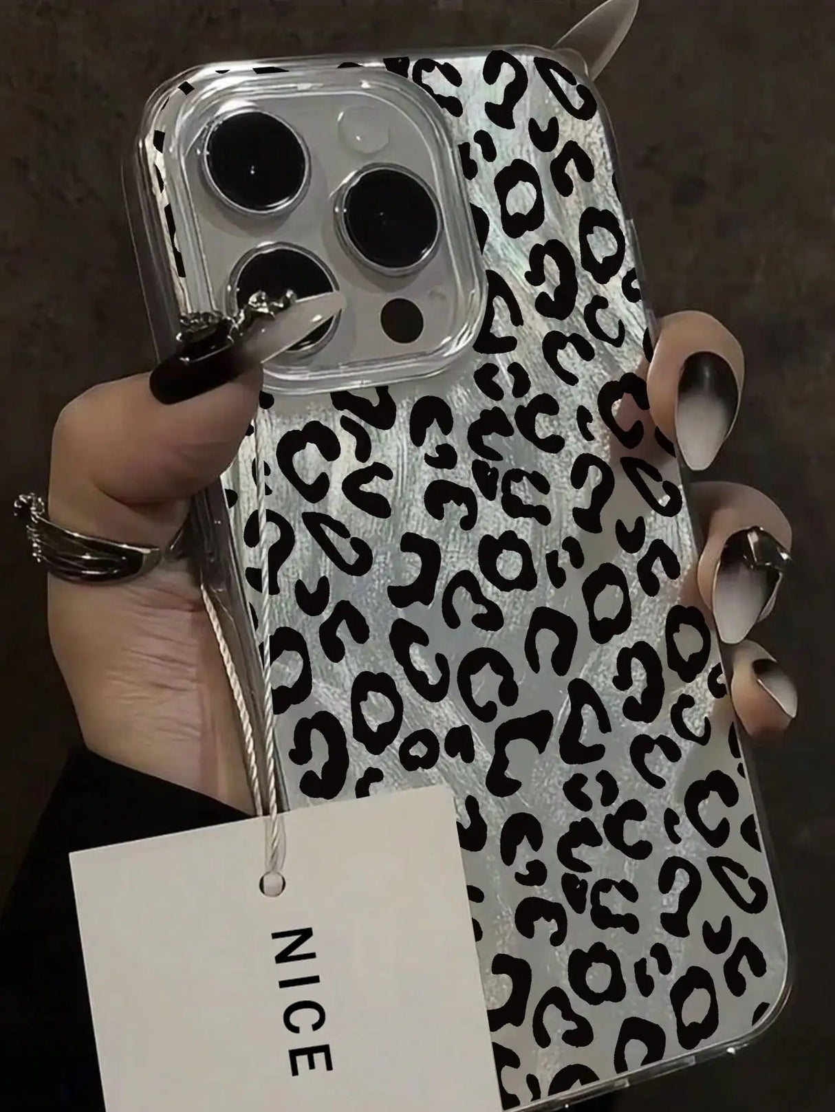 Leopard Love Point Print Phone Case