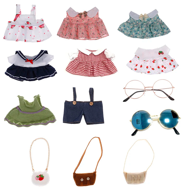 1PC Doll Clothes Dress Glasses Bags for 30cm Duck Plush Dolls Accessories - Lootquake