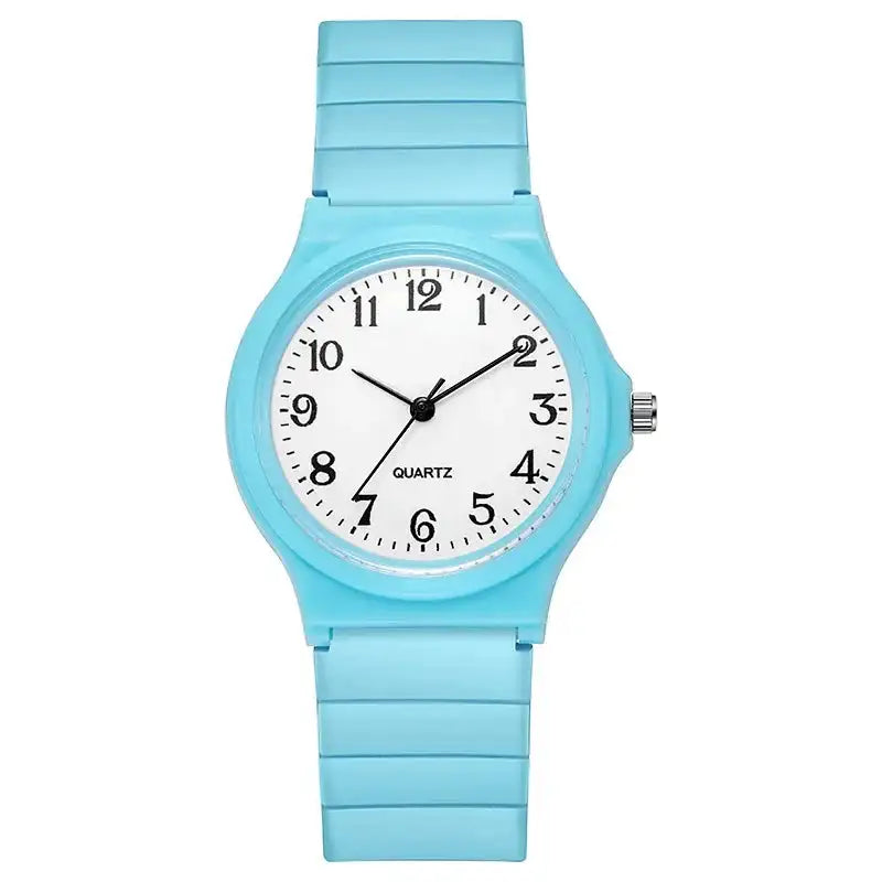 Exam Watch Silicone Strap Simple Women Watch Student Ladies Quartz Wristwatch Waterproof Round Small Dial for Women Reloj Mujer - Lootquake