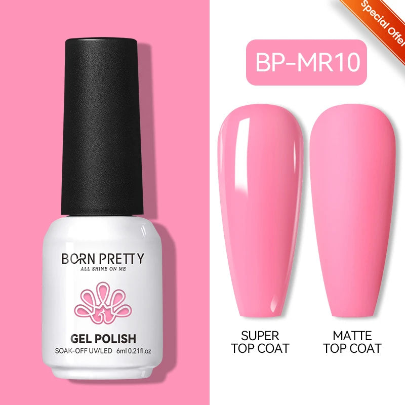 BORN PRETTY 10ml Reflective Glitter Gel Nail Polish Carat Mirage Sparkling Color Shine UV LED Soak Off Semi-Permanant Varnish
