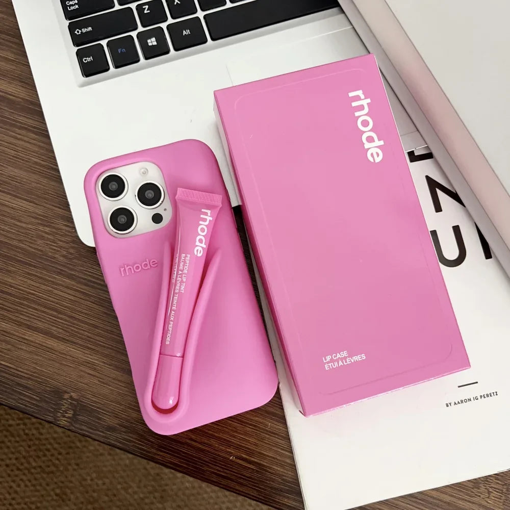 Rhode Minimalist Soft Silicone Phone Case Rhode Liptint Case With Box