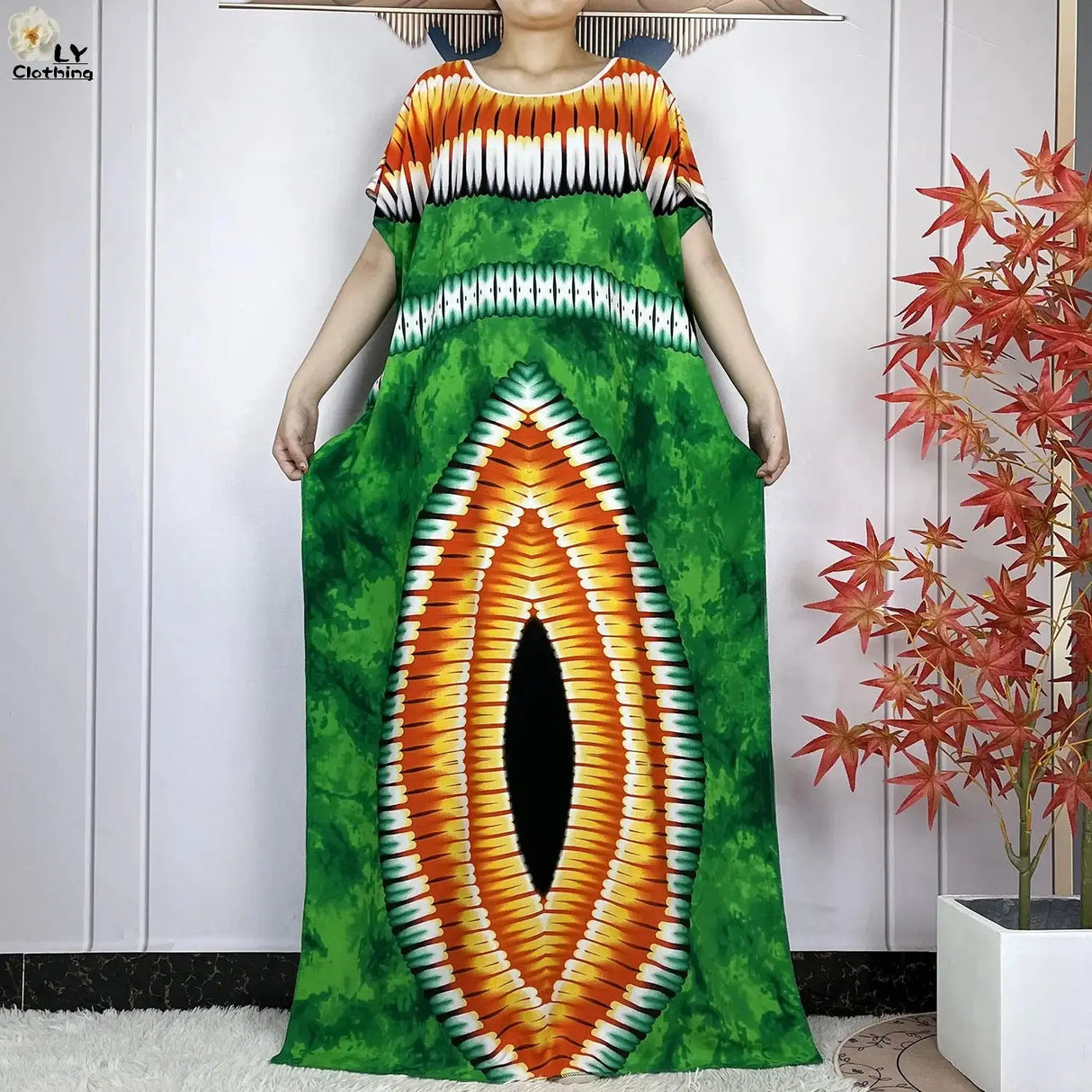 2024 Latest Muslim Sets Women Clothing Cotton Floral Loose Dashiki Long Dress African Abaya Dubai Traditional Islamic Clothing - Lootquake