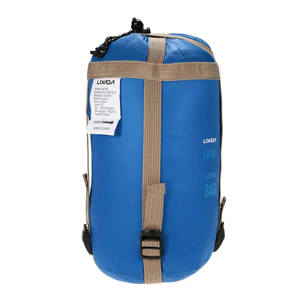 Saco de dormir portátil para exteriores Lixada de 190 x 75 cm, para acampar, viajar, senderismo, multifunción, ultraligero, 680 g, para mochileros.
