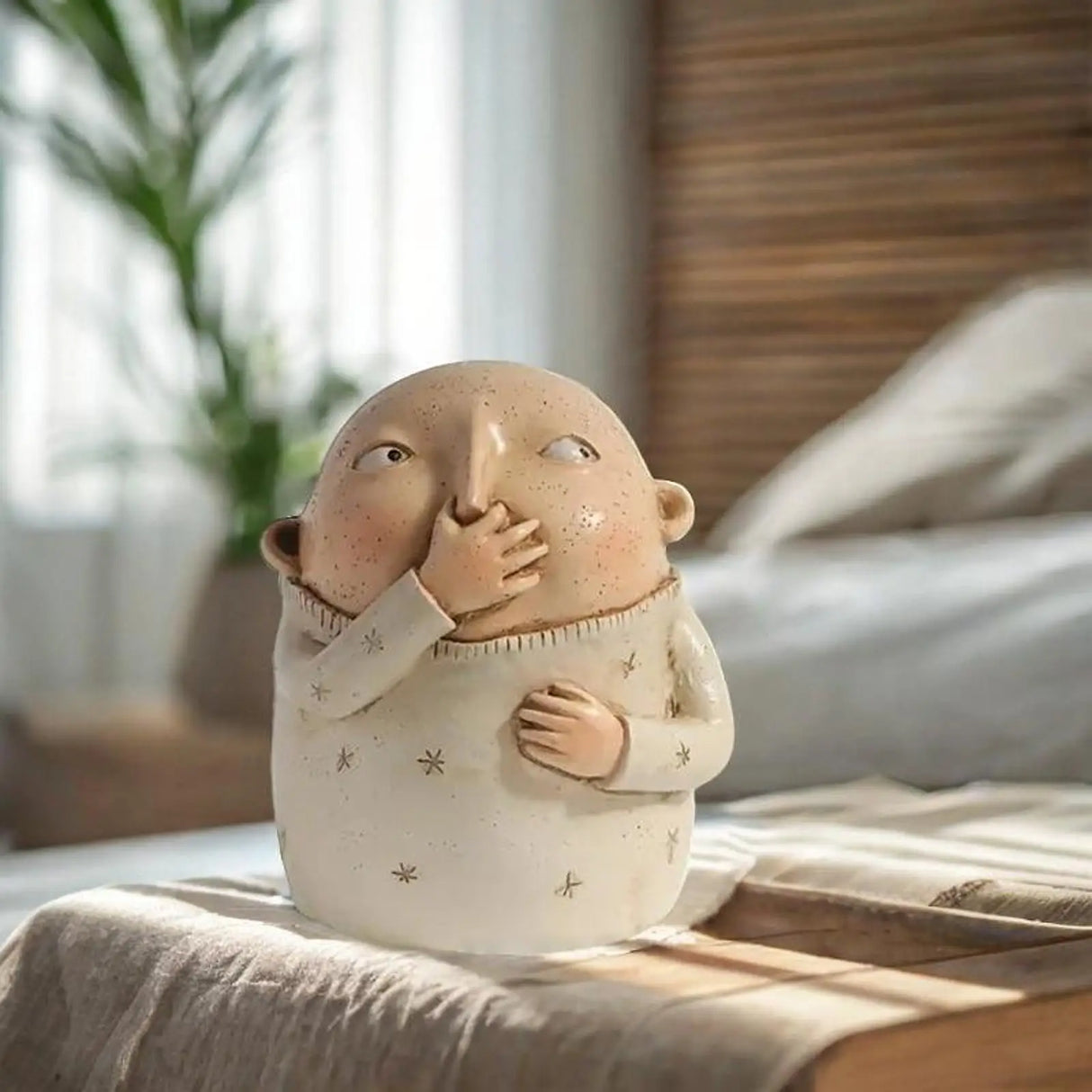 Resin Sculpture Boy Holding Nose Statue For Bathroom Funny Statue Weird Decor Creative Modern Resin Sculpture Gift Ornaments