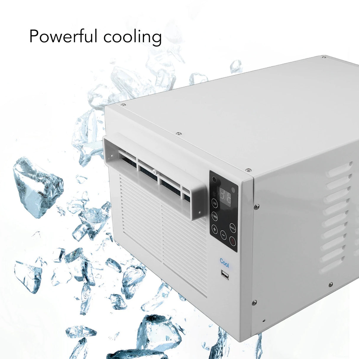 Climatiseur portable à économie d'énergie 1900 BTU 280 W avec télécommande pour la maison, le dortoir, le bureau, le camping, les animaux de compagnie