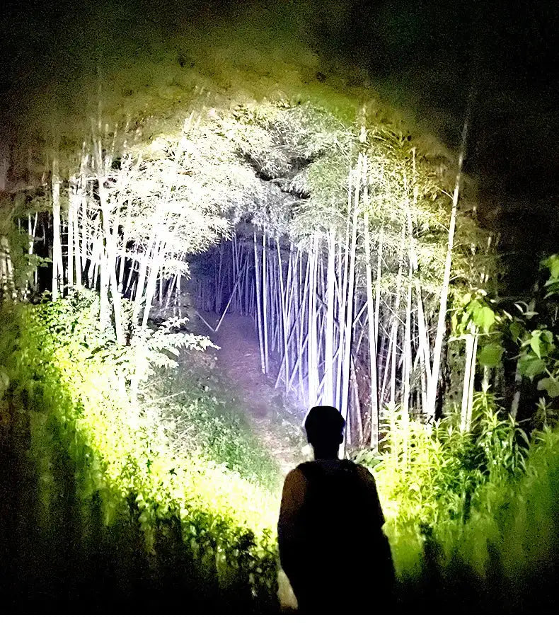 White Laser Fishing LED Headlamp Sensor XHP90 Headlight with 18650 Battery Flashlight USB Rechargeable Head Lights Torch Lantern - Lootquake