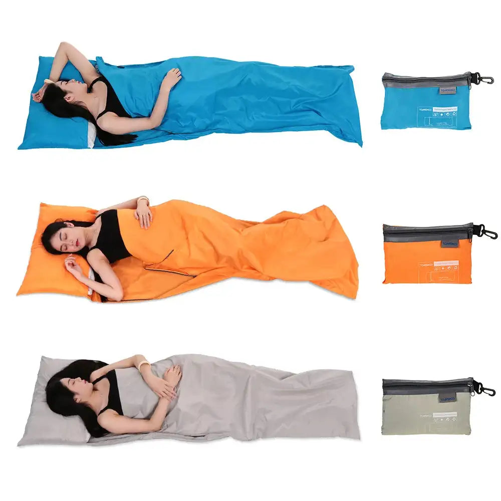 Lightweight Outdoor Sleeping Bag Liner Polyester Pongee Portable Single Sleeping Bags Camping Travel Hotel Sleep Bag 75*210CM - Lootquake