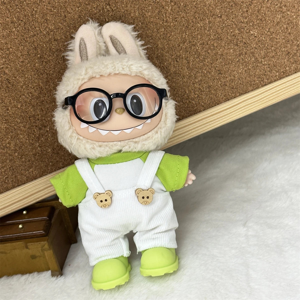 Labubu Clothing V1 V2 Labubu Baby Clothes Multi Color Versatile Short Sleeve Top Cute Cartoon Doll Clothes Children'S Gifts Toys