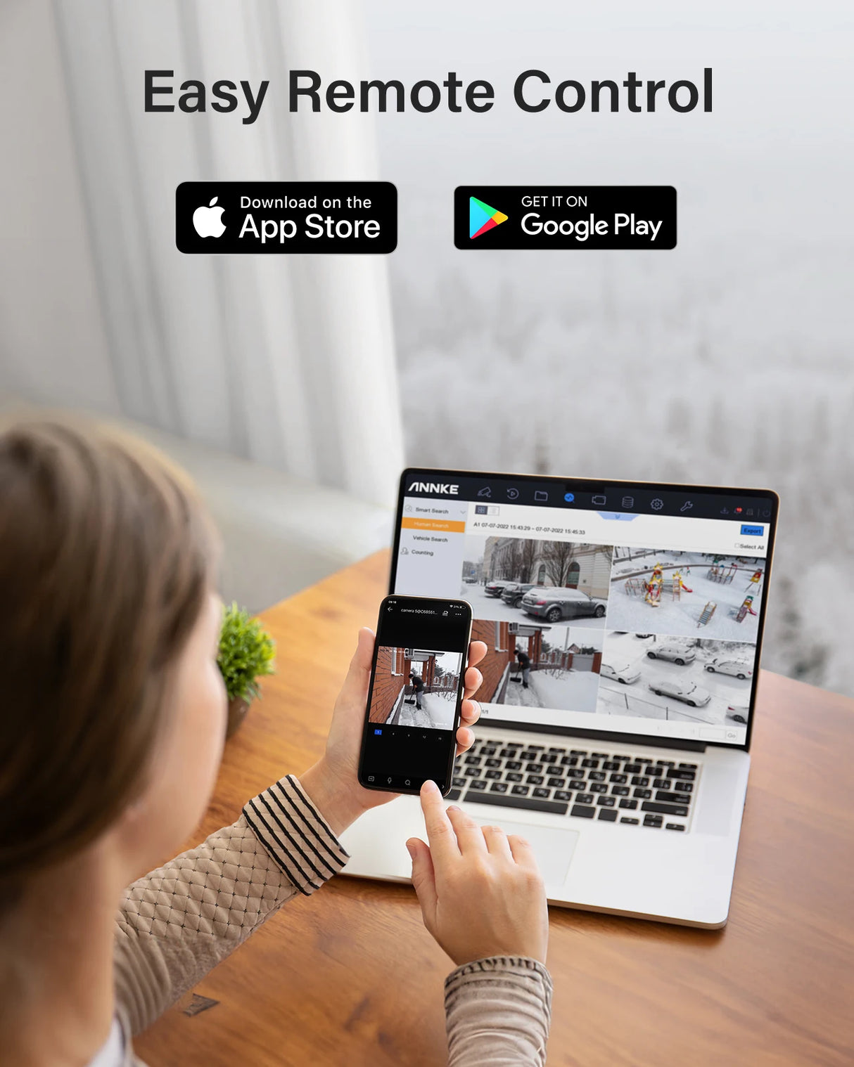 ANNK H.265+ 5MP Lite Ultra HD 8CH DVR Système de sécurité CCTV 8PCS Kit de surveillance vidéo extérieure 5MP EXIR Vision nocturne