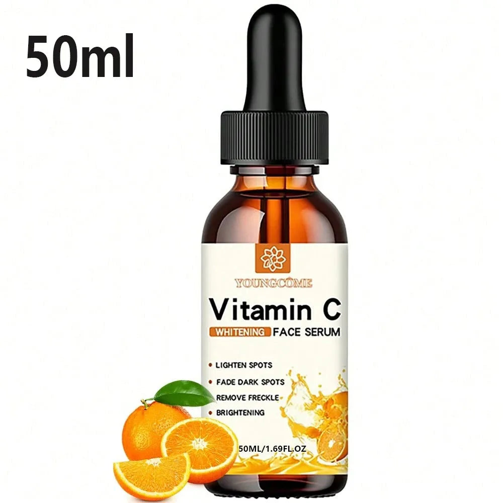 Suero iluminador líquido original con vitamina C, ácido hialurónico, suaviza líneas finas, hidratante, reparador y cuidado facial opaco, 30 ml