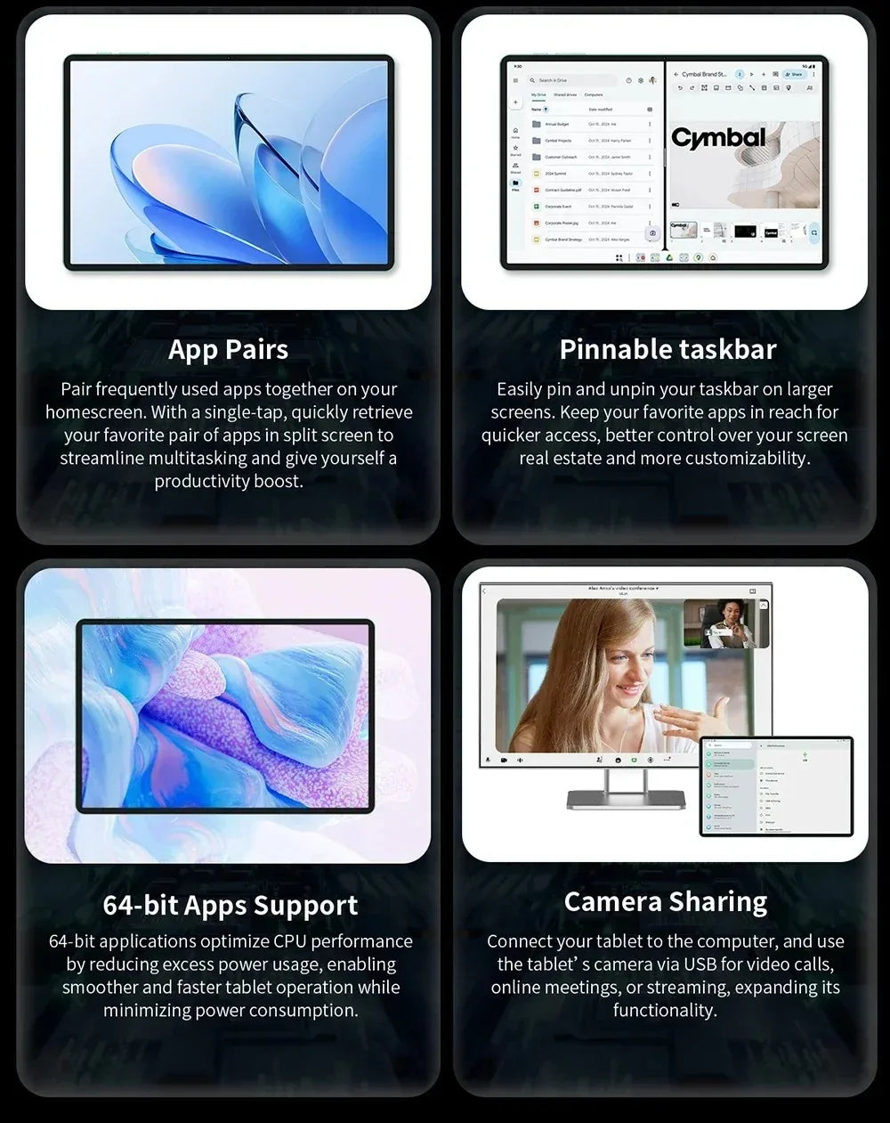 Nouvelle tablette Teclast T60 AI Allwinner A733 Octa-Core 12 pouces 2K HD TDDI écran 6 Go RAM 128 Go ROM Android 15 WiFi6 8000 mAh 13MP + 5MP