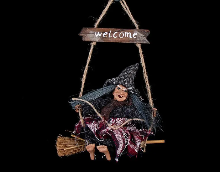 Halloween Hanging Witch Dolls Prop-2