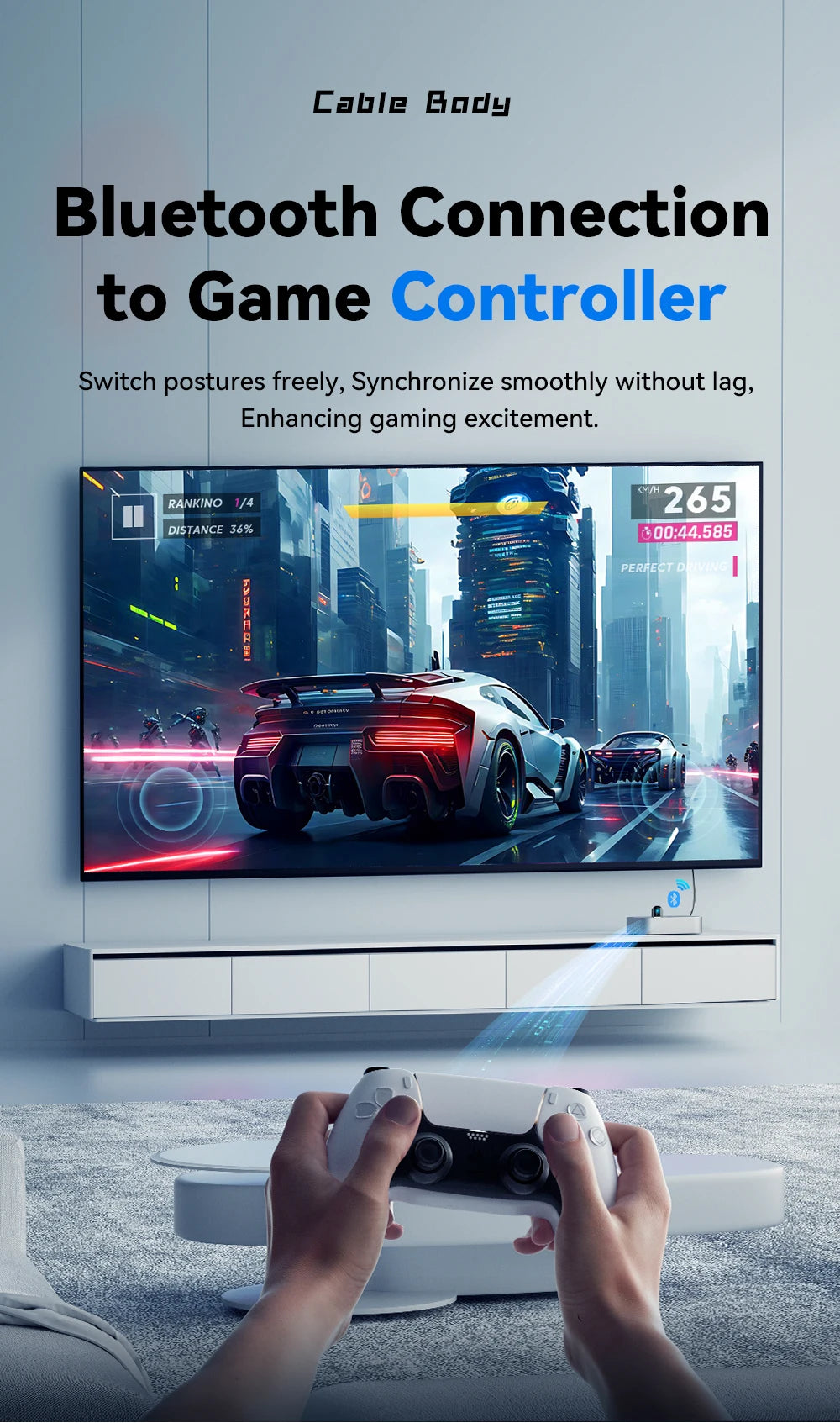 Adaptateur USB Bluetooth 5.3 Essager, récepteur audio auxiliaire, émetteur pour haut-parleur PC, ordinateur portable, boîte à son, souris sans fil, émetteur USB