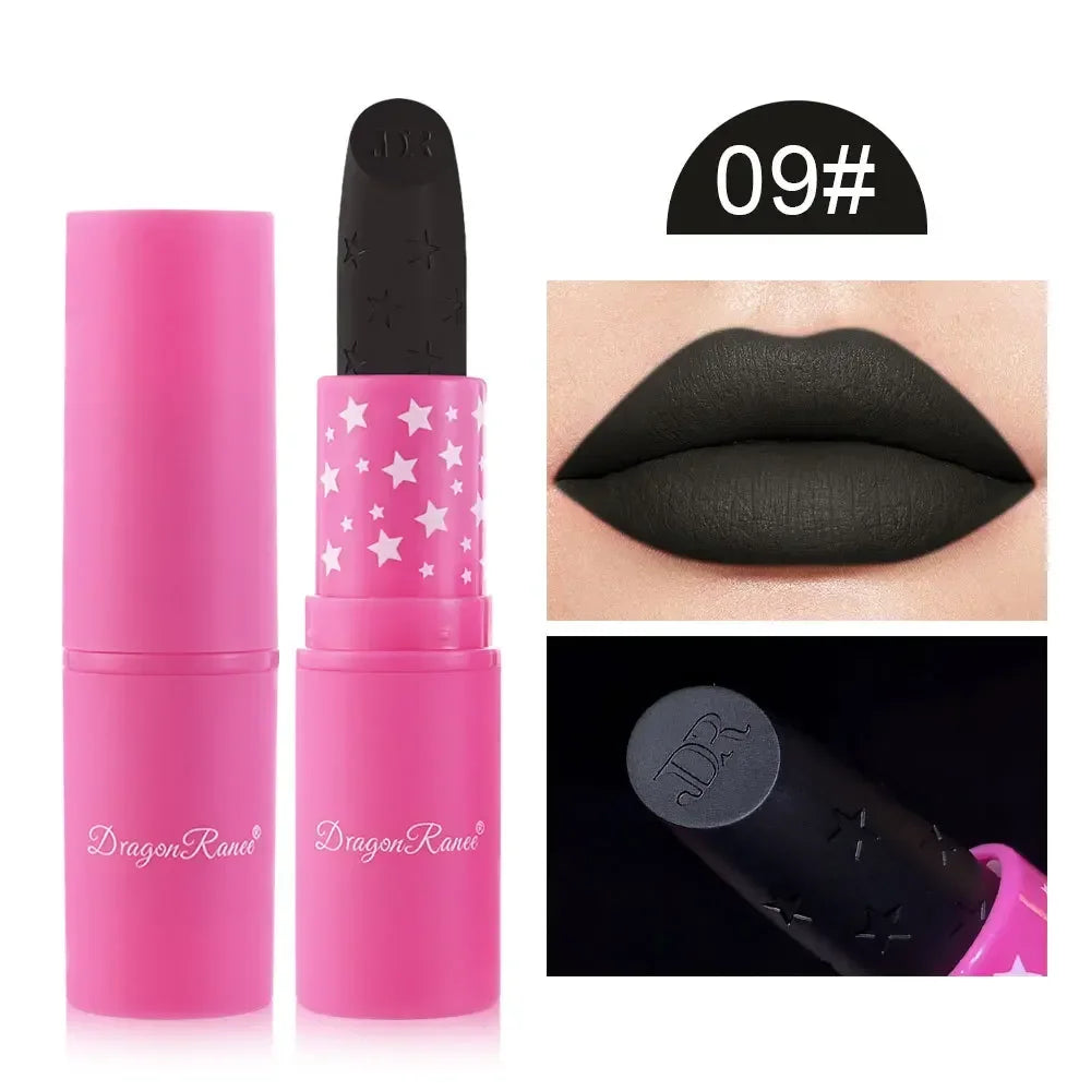 9 Colors Velvet Matte Lipsticks Pencil Waterproof Long Lasting Sexy Nude Pink Lip Stick Non-Stick Cup Makeup Lip Tint Cosmetics