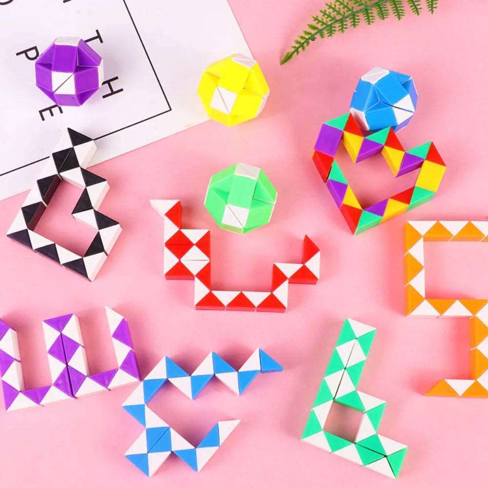 12/24/36 Pcs Fun 24-Segment Folding Variety Puzzle Kids Birthday Wedding Party Guest Gift Easter Pinata Filler New Year’s Gift - Lootquake