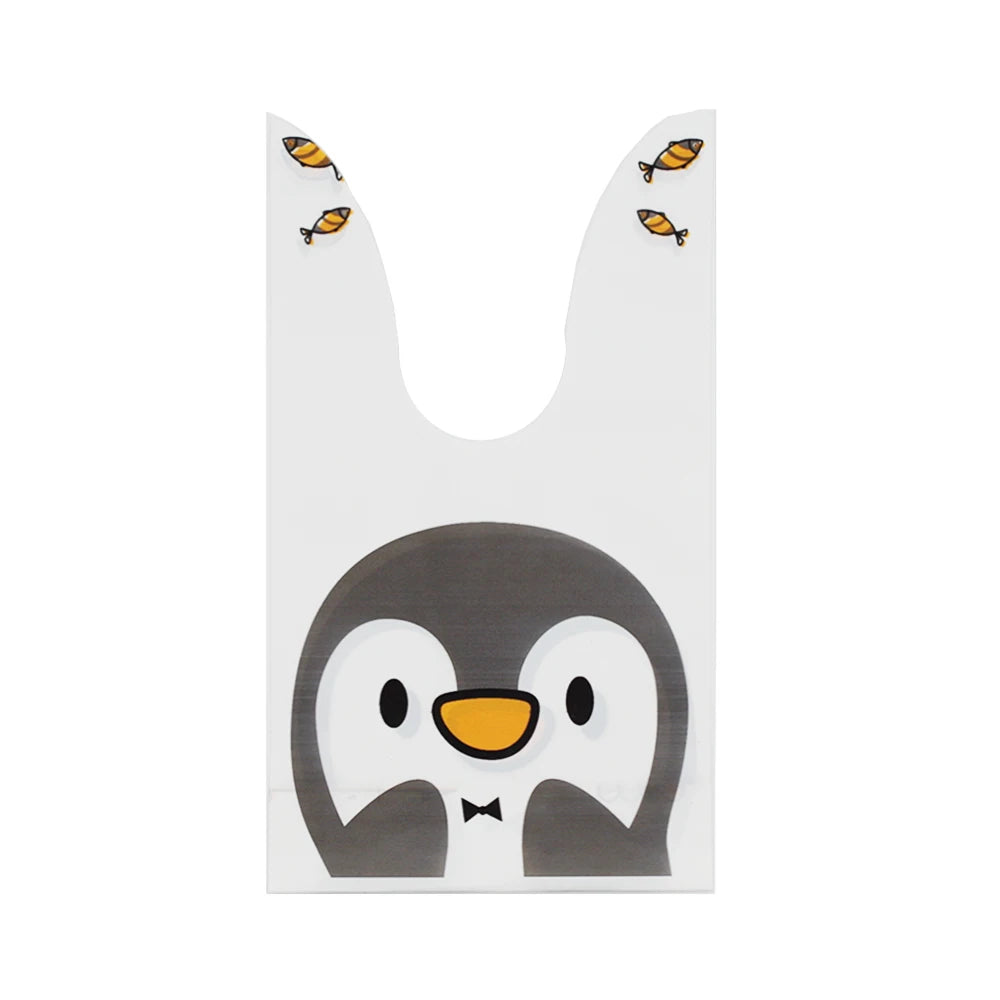 50Pcs Easter Rabbit Ear Bags Cookie Candy Gift Plastic Bags Pouch Baking Packaging for Biscuits Easter Decoration 2024 Birthday - Lootquake