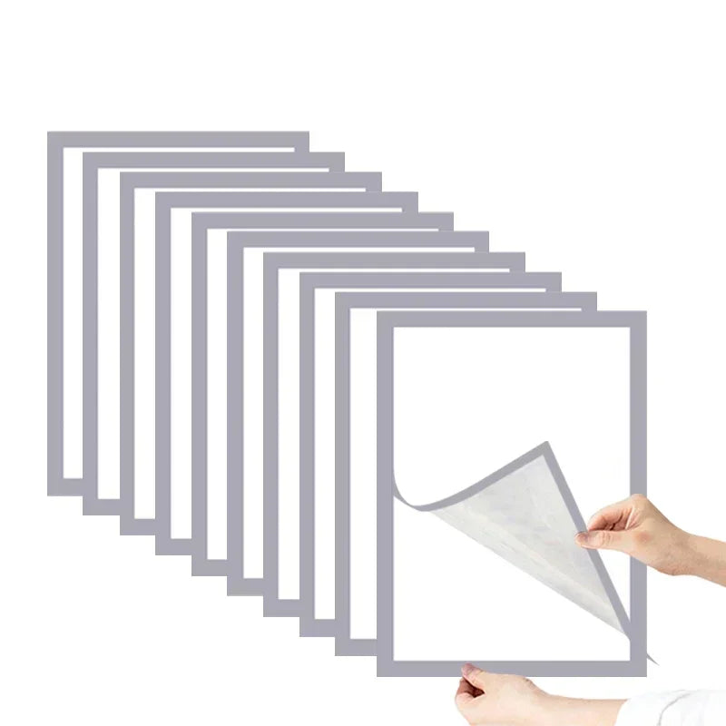 Marco de fotos magnético negro A4/A5/A6, columna publicitaria, columna publicitaria, marco de póster suave autoadhesivo, carpeta de certificados