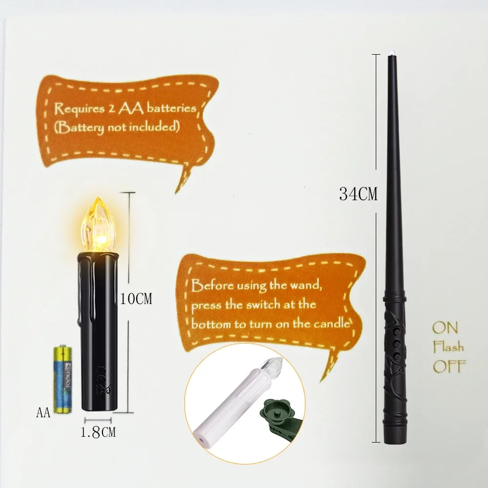 LED Floating Candle for Home Decoration, Flickering Flame, Timing Remote, Battery Operated, Halloween, Christmas,Black Candle