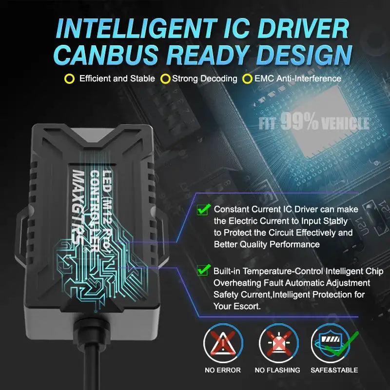 2x 170W 30000LM H4 H7 H8 H11 Car LED Headlights Bulb Fog Light With Canbus No Error 9005 9006 HB3 HB4 Car LED Headlamp Kit - Lootquake