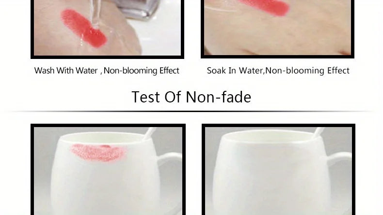 Rouge à lèvres mat et volumateur luxueux – Waterproof, longue tenue, 20 teintes variées | Cadeau idéal pour la Saint-Valentin