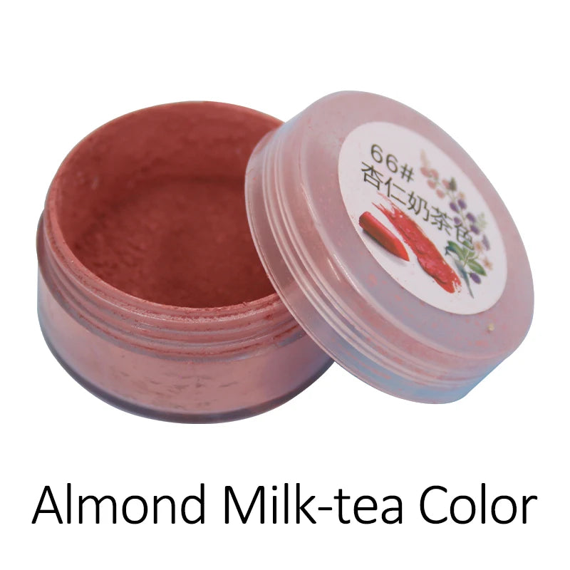 Lápiz labial en polvo color vino tinto de 1 g por botella para maquillaje cosmético, brillo labial de larga duración, pigmento en polvo de mica.