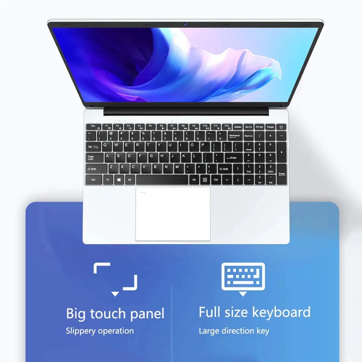 15.6 inch Business Laptop Intel N95 16GB RAM 1024GB SSD Cheap Portable Laptop With Fingerprint Bluetooth Camera for PS Office - Lootquake