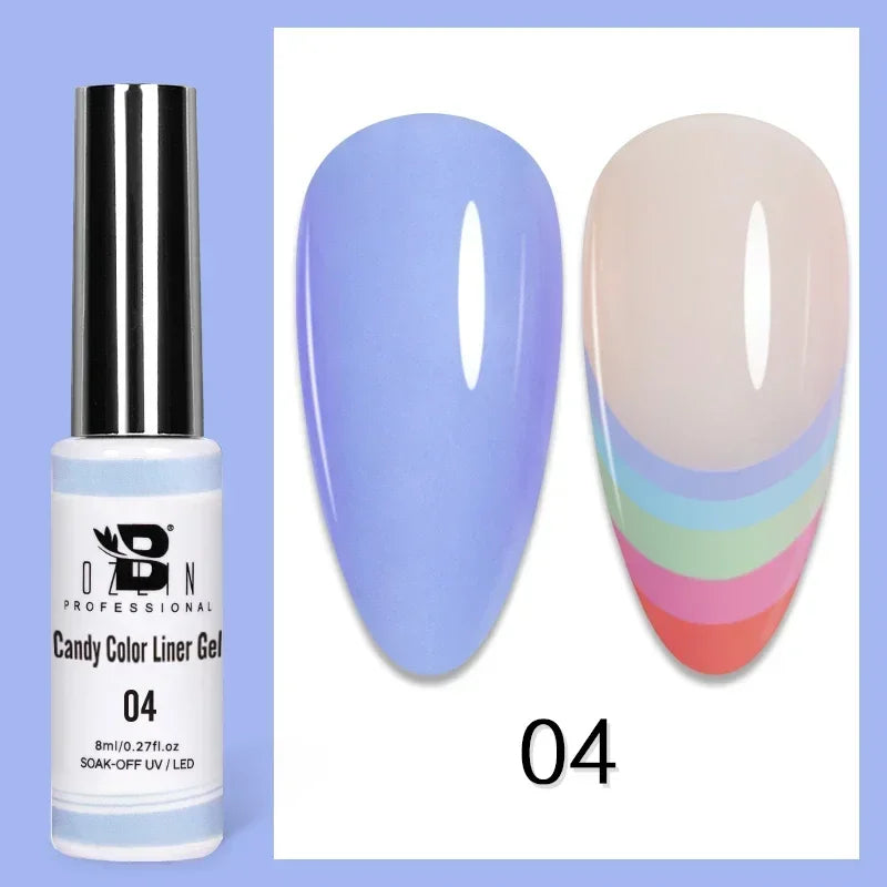Esmalte de uñas en gel semipermanente, efecto espejo metálico, cromado, superbrillante, francés, UV LED, 5 ml, dorado y plateado.