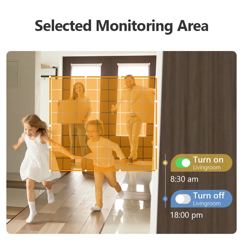 IMOU 4PCS Cue 2E 2/3MP Cámara Wifi BabyMonitor Cámara Detección Humana Compacta Cámara de Visión Nocturna Inteligente Mini Vigilancia Interior