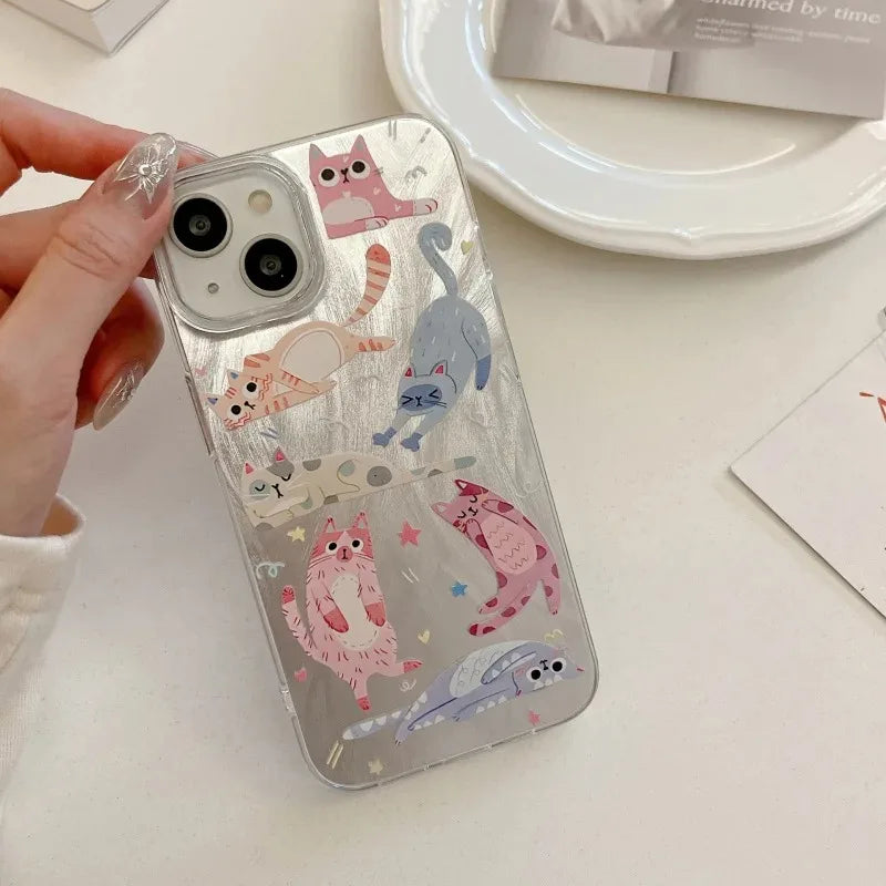 Kitten Graphic Silicone Phone Case