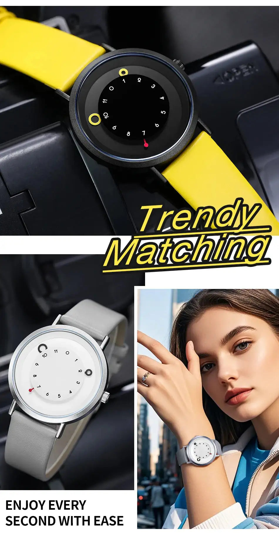 Shengke Women Creative Wristwatch Ladies Watches Yellow Leather Band Best Gifts Wristwatches Clock Montres Femme Reloj Mujer - Lootquake