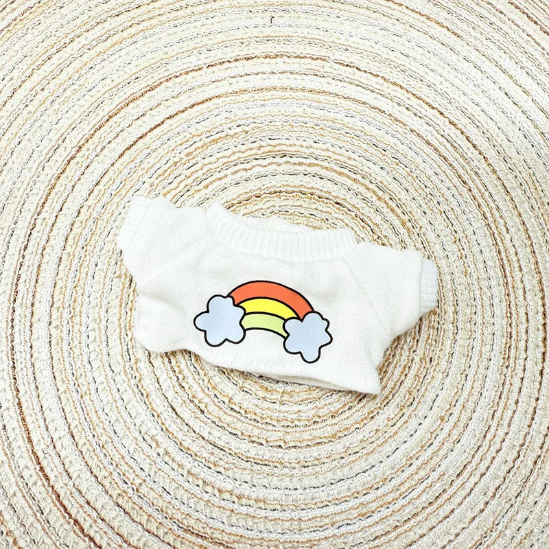 Ropa para muñecas Labubu, conjunto de policía, camiseta de verano, muñecas Labubu I II Idol de 15/17 cm, ropa para sentarse, accesorios de fiesta, regalos DIY