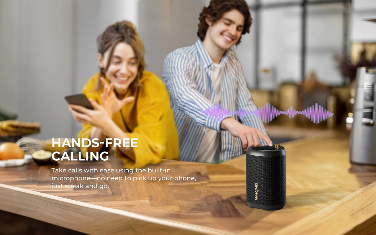 Enceinte Bluetooth avec écran LED, basses puissantes et puissance de 15 W, étanche IPX7, idéale pour les fêtes en plein air